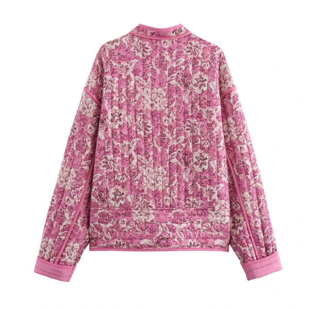 ZARA Lightweight Printed Quilted Cotton Jacket